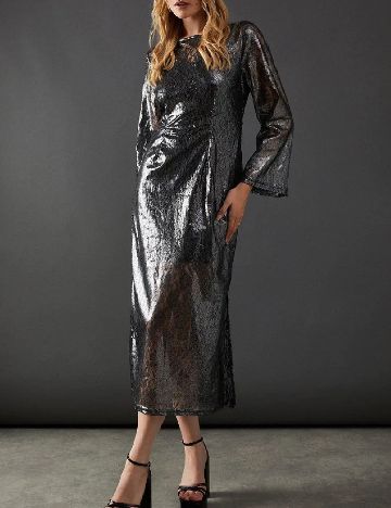 Rochie medie WAREHOUSE, gri
