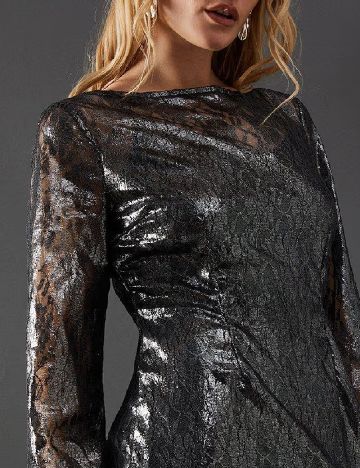 Rochie medie WAREHOUSE, gri