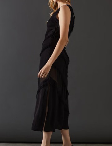 Rochie lunga WAREHOUSE, negru