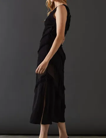 Rochie lunga WAREHOUSE, negru