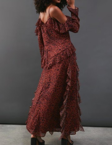 Rochie lunga WAREHOUSE, animal print