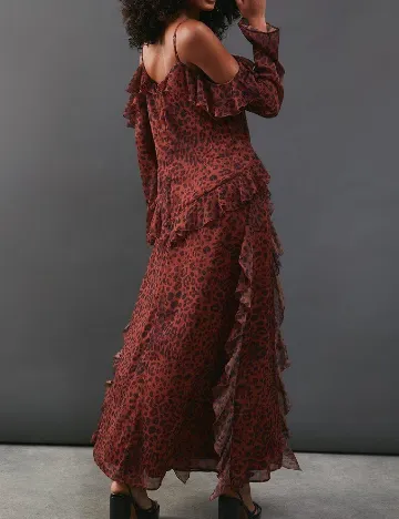 Rochie lunga WAREHOUSE, animal print