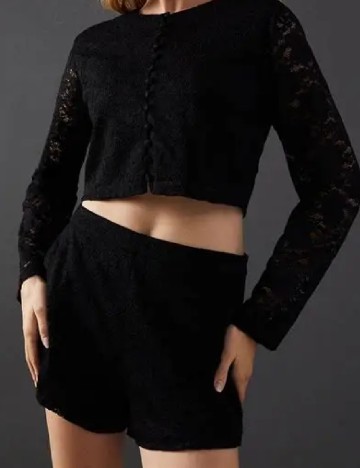 Pantaloni scurti WAREHOUSE, negru