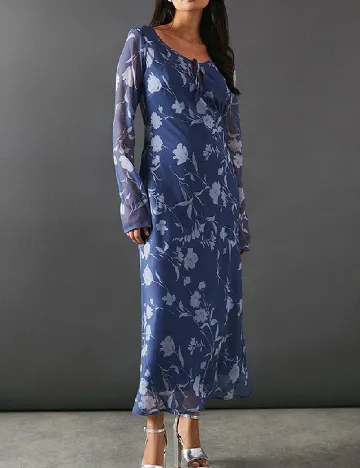 Rochie lunga WAREHOUSE, albastru