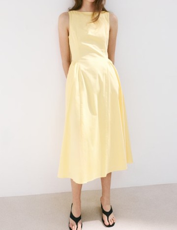 Rochie medie Mango, galben
