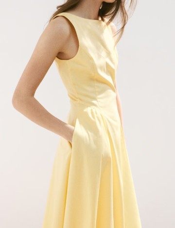 Rochie medie Mango, galben