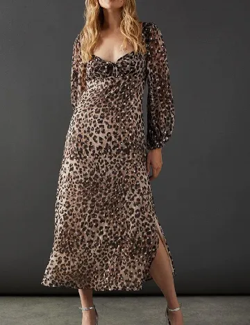 Rochie lunga WAREHOUSE, animal print