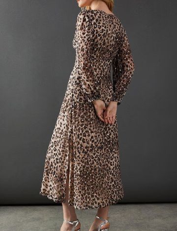 Rochie lunga WAREHOUSE, animal print