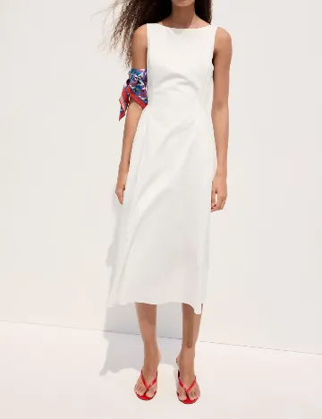 Rochie medie Mango, alb