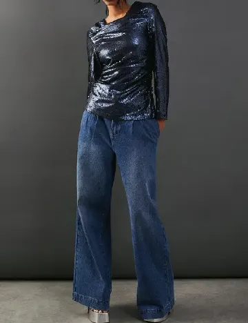 Bluza WAREHOUSE, bleumarin