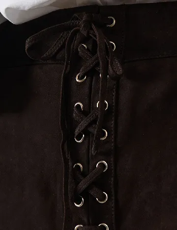 Pantaloni scurti WAREHOUSE, maro inchis