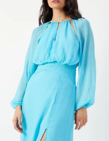 Rochie lunga WAREHOUSE, albastru