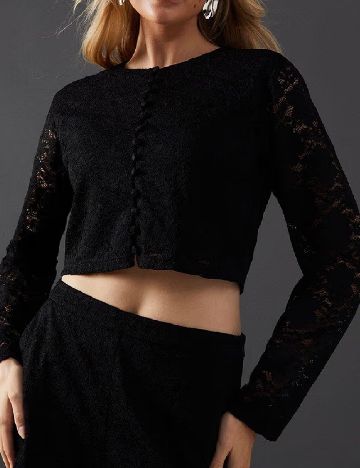 Top WAREHOUSE, negru