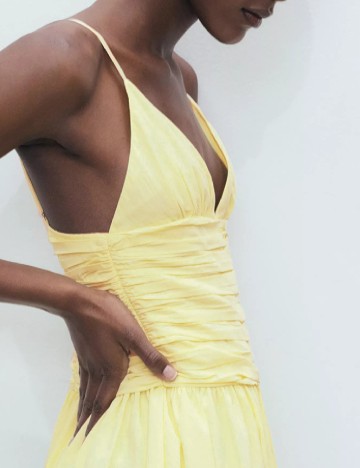 Rochie scurta Mango, galben