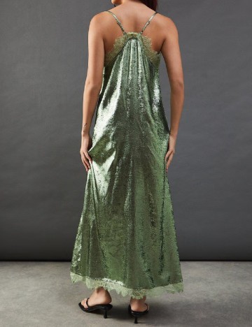 Rochie lunga WAREHOUSE, verde