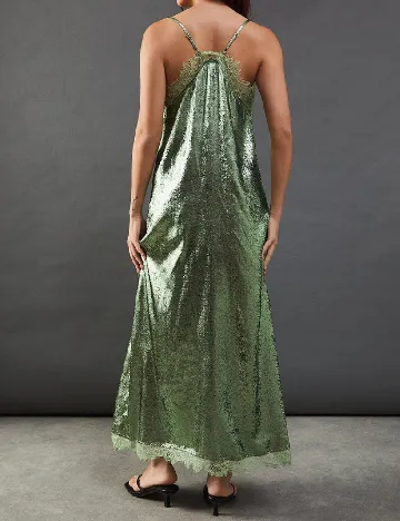 Rochie lunga WAREHOUSE, verde