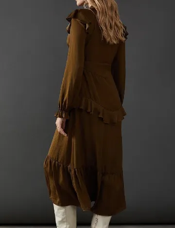 Rochie medie WAREHOUSE, kaki