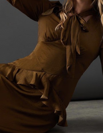 Rochie medie WAREHOUSE, kaki