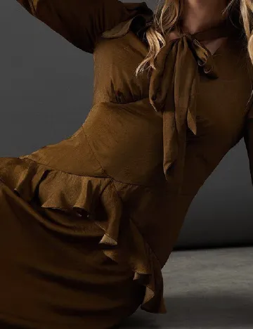 Rochie medie WAREHOUSE, kaki