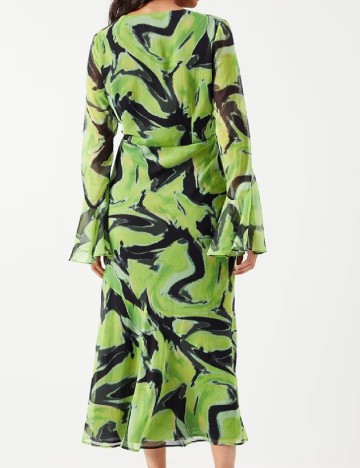 Rochie lunga WAREHOUSE, verde