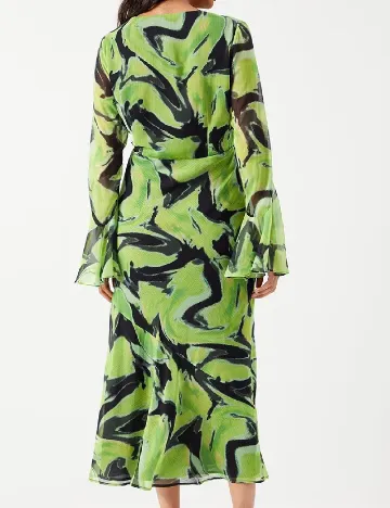Rochie lunga WAREHOUSE, verde