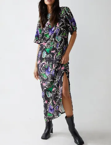Rochie lunga WAREHOUSE, mix culori