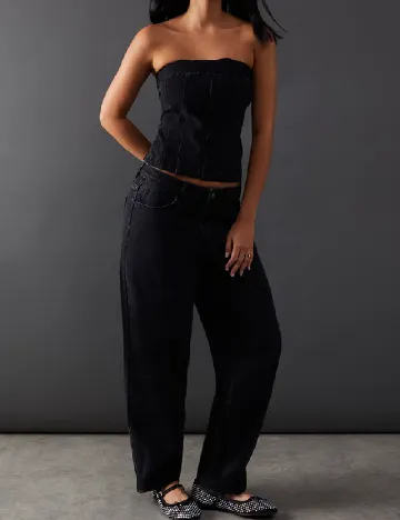Top WAREHOUSE, negru
