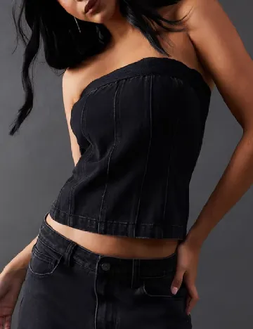 Top WAREHOUSE, negru
