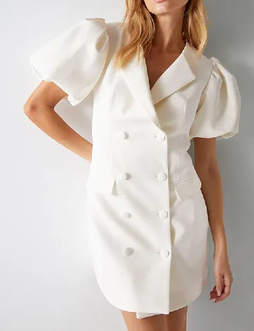 Rochie scurta WAREHOUSE, alb