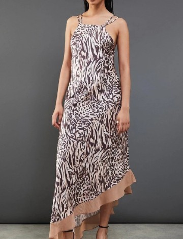 Rochie lunga WAREHOUSE, animal print