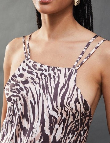 Rochie lunga WAREHOUSE, animal print