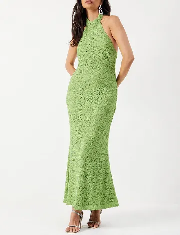 Rochie lunga WAREHOUSE, verde