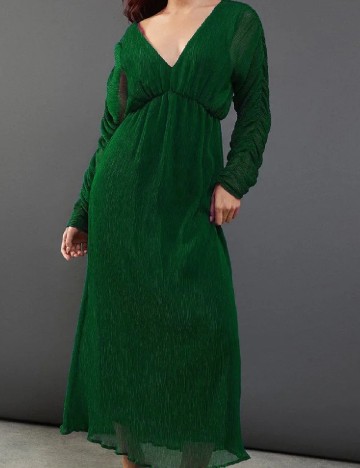 Rochie lunga WAREHOUSE, verde