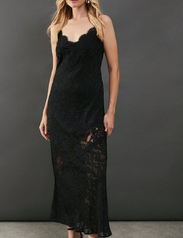 Rochie lunga WAREHOUSE, negru