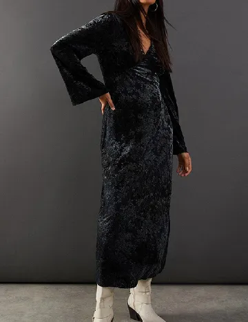 Rochie lunga WAREHOUSE, bleumarin inchis