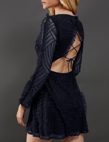 Rochie scurta WAREHOUSE, bleumarin
