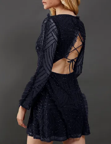 Rochie scurta WAREHOUSE, bleumarin