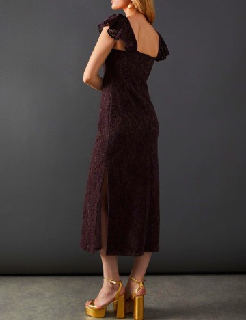 Rochie medie WAREHOUSE, pruna