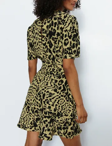Rochie scurta WAREHOUSE, negru/galben