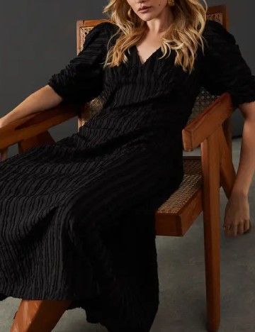 Rochie medie WAREHOUSE, negru