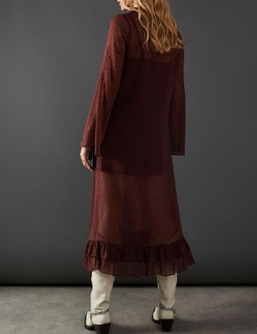 Rochie medie WAREHOUSE, maro