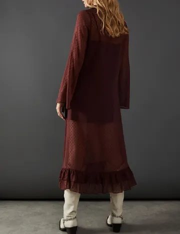 Rochie medie WAREHOUSE, maro