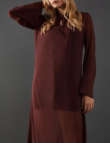Rochie medie WAREHOUSE, maro