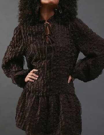Rochie scurta WAREHOUSE, maro