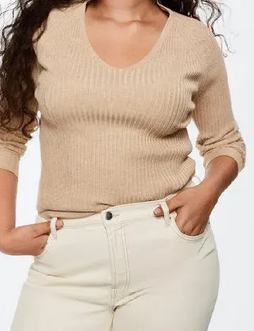 Blugi Mango Violeta, crem