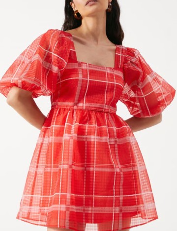 Rochie scurta WAREHOUSE, rosu