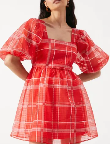 Rochie scurta WAREHOUSE, rosu