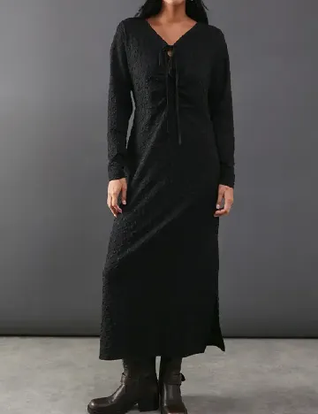 Rochie lunga WAREHOUSE, negru