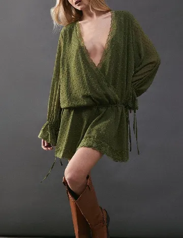 Rochie scurta WAREHOUSE, verde