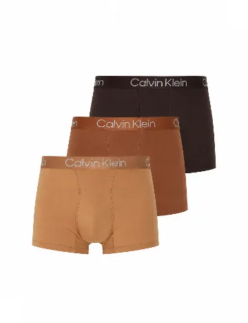 Set Boxeri 3 perechi Calvin Klein, maro